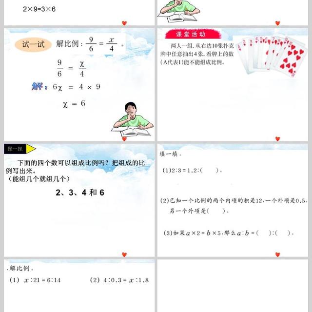 比例的意义和基本性质数学课件PPT模板