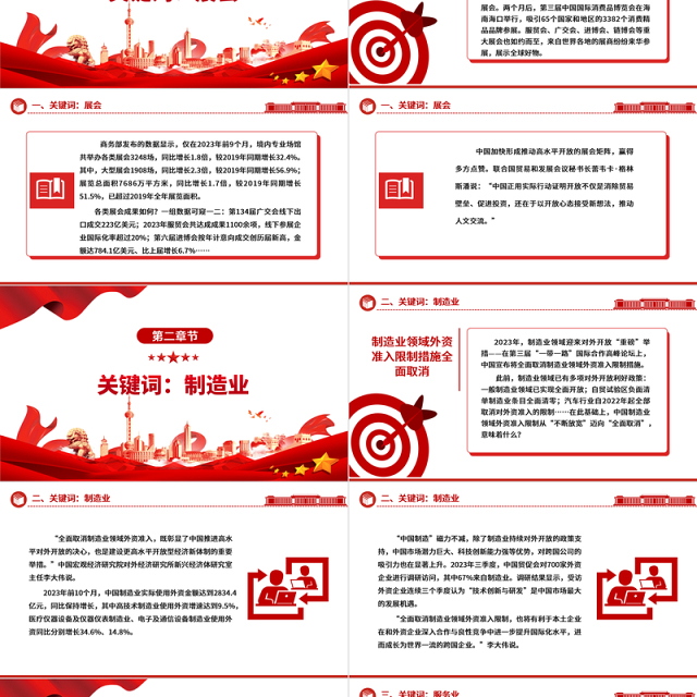 从8组关键词欣赏更加开放的中国ppt华美党建坚持改革开放政策专题党课