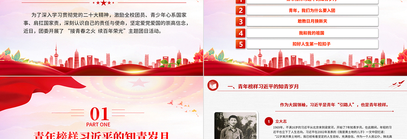 精美创意强化责任担当坚定爱党爱国信念青少年主题团日活动PPT课件