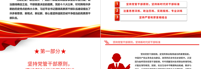 2023坚持造就忠诚干净担当的高素质干部队伍ppt精美党政风贯彻落实习近平新时代党建思想党组织党员党建专题党课课件