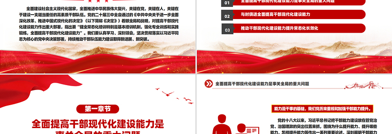 2024全面提高干部现代化建设能力PPT党员干部学习教育党课