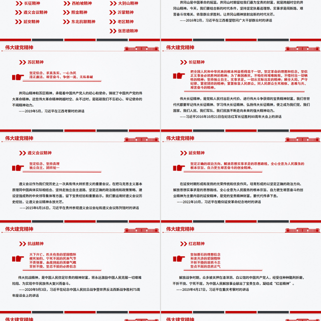 中国精神PPT中国共产党人的精神谱系(一)党课课件