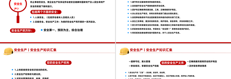 2025全国第24个安全生产月PPT精美风安全生产知识汇集课件模板