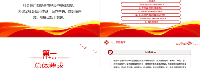 2025《关于健全社会信用体系的意见》PPT政策法规课件