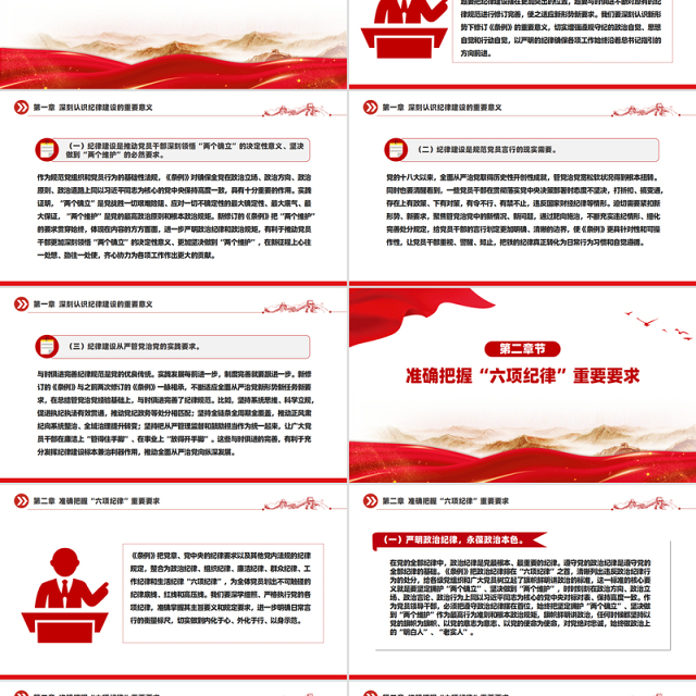强化纪律观念锤炼优良作风PPT精美大气廉政教育党课