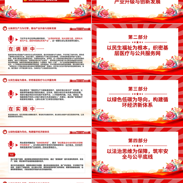深学细悟两会精神实干担当时代使命PPT2025年全国两会精神学习心得体会