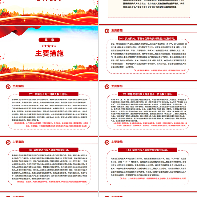 《促进残疾人就业三年行动方案(2025—2027年)》PPT课件下载