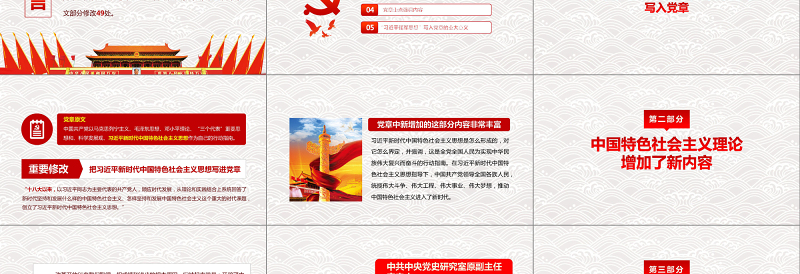 十九大党章(2017年修订版)学习解读PPT中国共产党章程PPT
