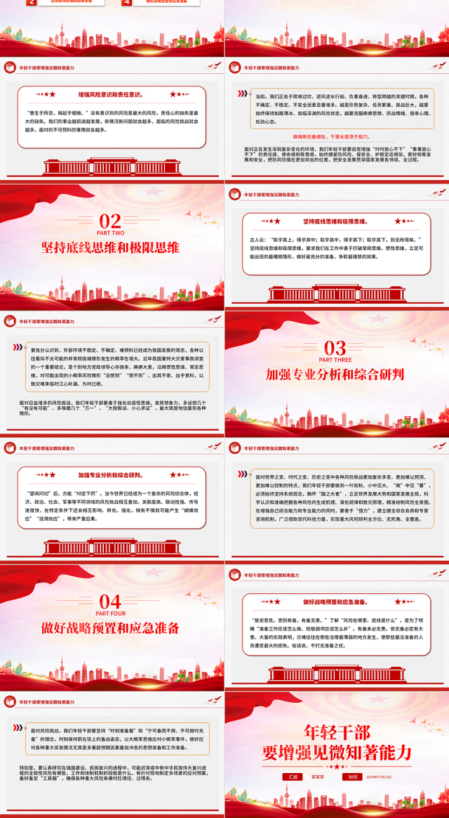 2024年轻干部要增强见微知著能力党员干部能力提升主题党课PPT下载