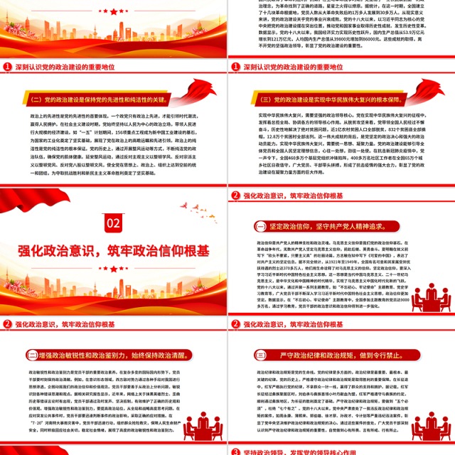 加强党的政治建设永葆共产党人政治本色PPT微党课课件
