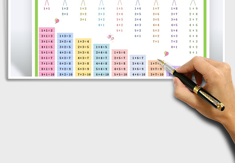 2021年加法口诀与分解10以内数字