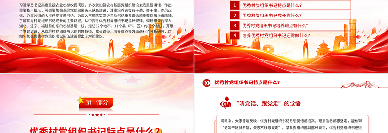 优秀村党组织书记是怎样“炼”成的PPT基层党组织建设课件