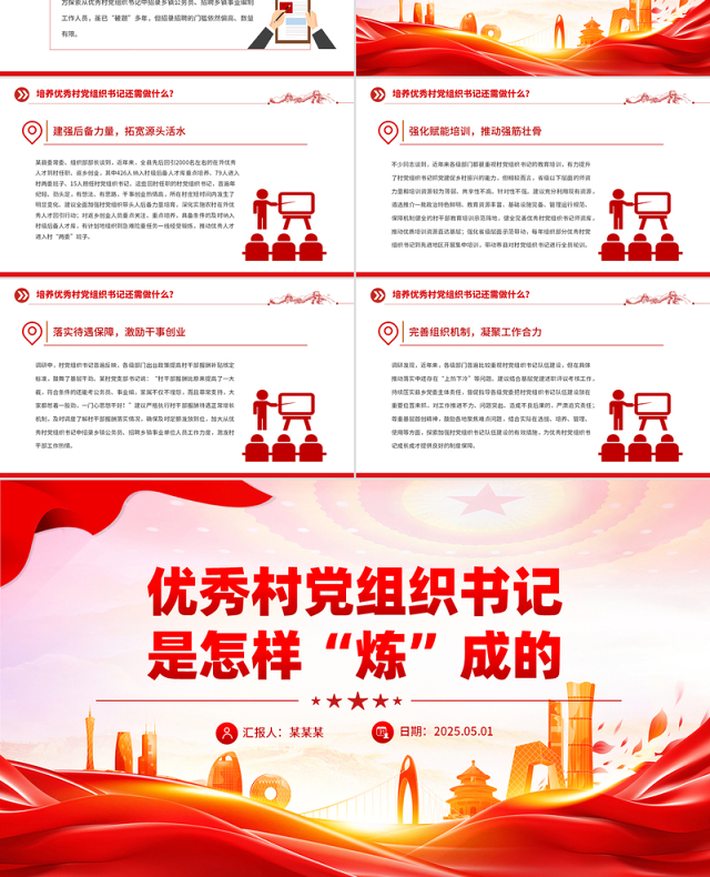 优秀村党组织书记是怎样“炼”成的PPT基层党组织建设课件