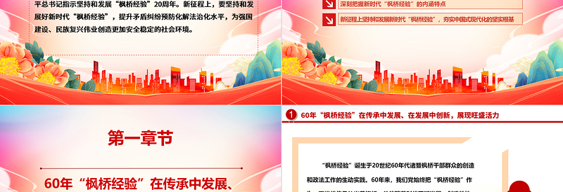 坚持与促进新时代“枫桥经验”发展ppt党建风深入学习“枫桥经验”专题党课
