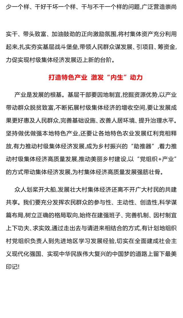 乡村振兴党课PPT精美简洁发挥党建引领作用壮大村集体经济课件(讲稿)