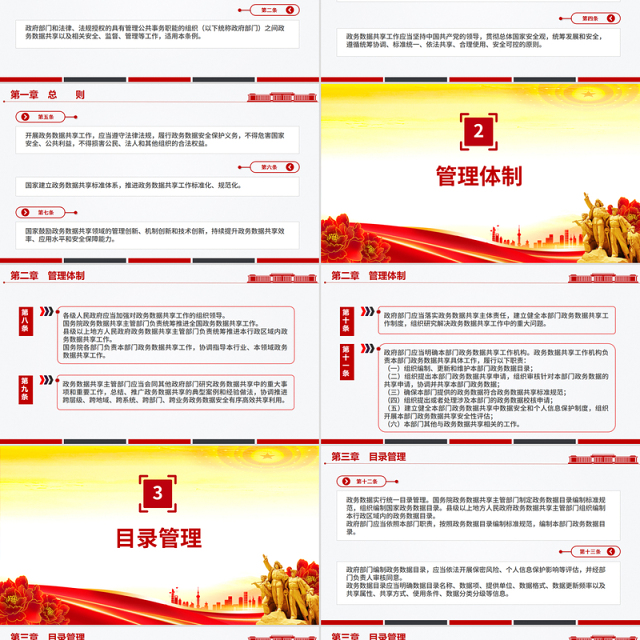 精品《政务数据共享条例》PPT法律法规课件下载