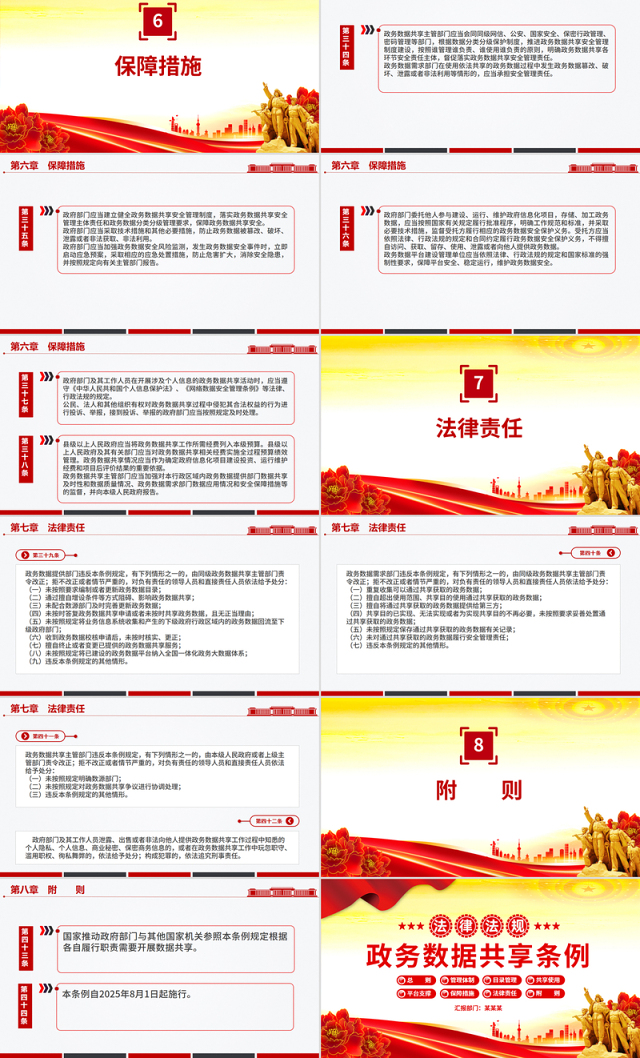 精品《政务数据共享条例》PPT法律法规课件下载