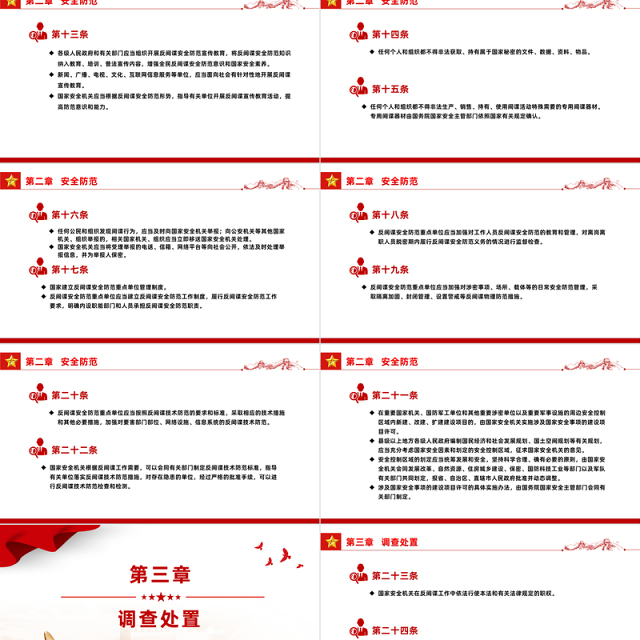 深入学习《反间谍法》PPT党政风党课课件下载