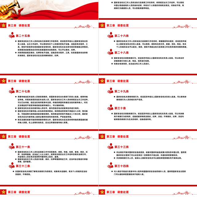 深入学习《反间谍法》PPT党政风党课课件下载