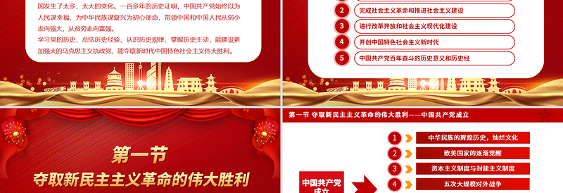 2025建党104周年PPT中国共产党的百年光辉历程和历史经验党课