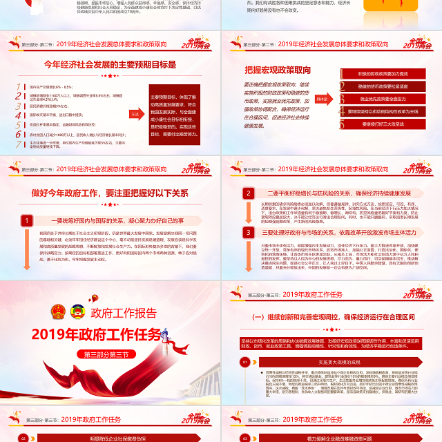 原创2019全国两会政协政府工作报告ppt-版权可商用