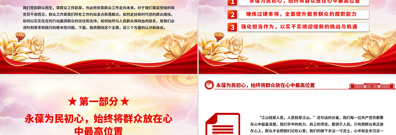 社区支部书记讲党课PPT永葆为民初心锤炼过硬本领课件