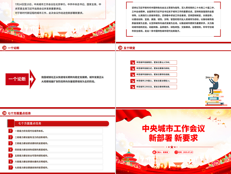 速读中央城市工作会议新部署新要求PPT课件下载