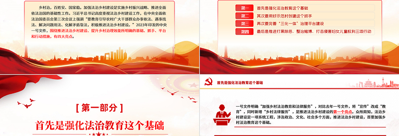 推进法治乡村建设提升乡村治理效能PPT党政风乡村振兴课件