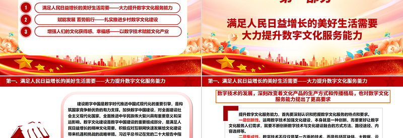 推进数字文化发展进入新阶段新作为ppt大气党政数字时代推进中国式现代化的重要引擎微党课