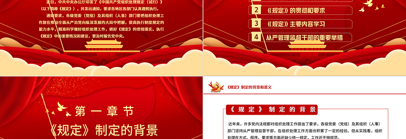 2021学习中国共产党组织处理规定(试行)主要内容PPT模板