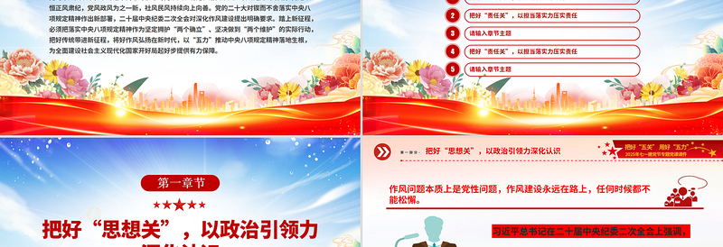 2025年七一建党节党课PPT精美大气把好“五关”用好“五力课件