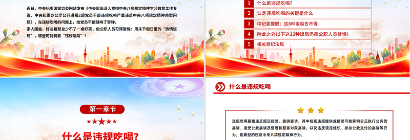 一文读懂党员干部严禁参与的20类违规吃喝情形PPT课件