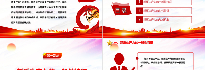 深入研究新质生产力的主要特征与形成机制ppt优质大气风新质生产力党组织理论课堂课件