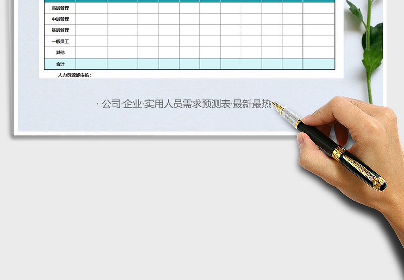 2021年实用人员需求预测表(精美可打印)