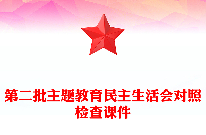 第二批主题教育民主生活会对照检查