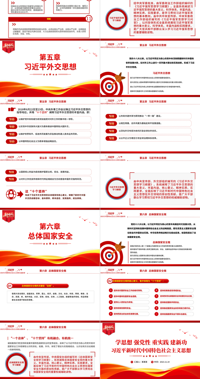2023新时代中国特色社会主义思想PPT大气简洁学思想强党性重实践建新功党内集中主题教育党课