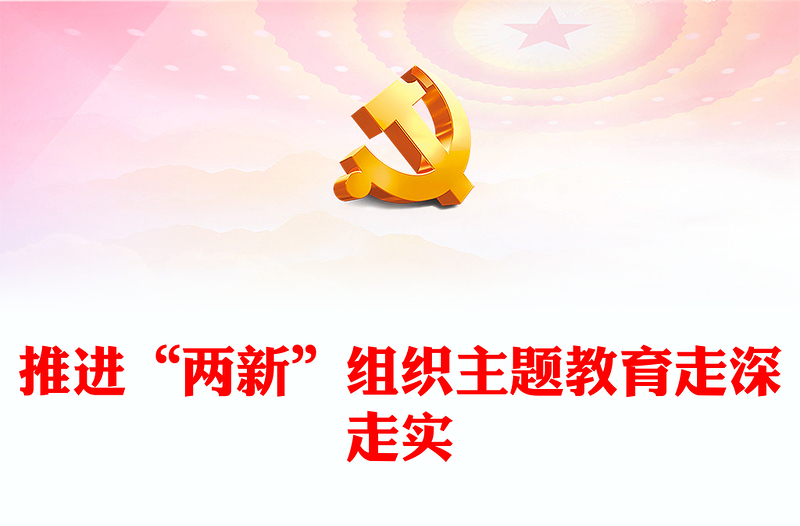 谋实学实干实PPT红色简洁推进“两新”组织主题教育走深走实党课课件(讲稿)