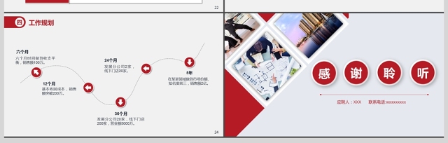 2019年红色大气岗位竞聘通用PPT模板