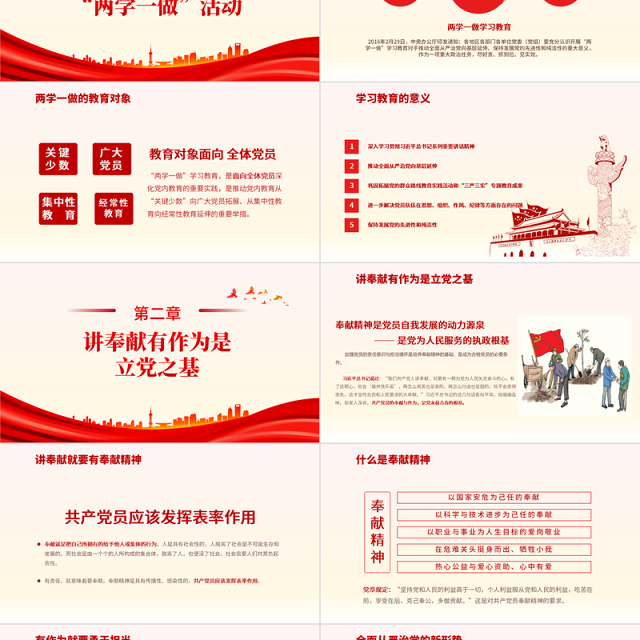 立足岗位讲奉献勇于担当比作为PPT大气精美筑牢思想稳根基主题党日活动党课课件下载
