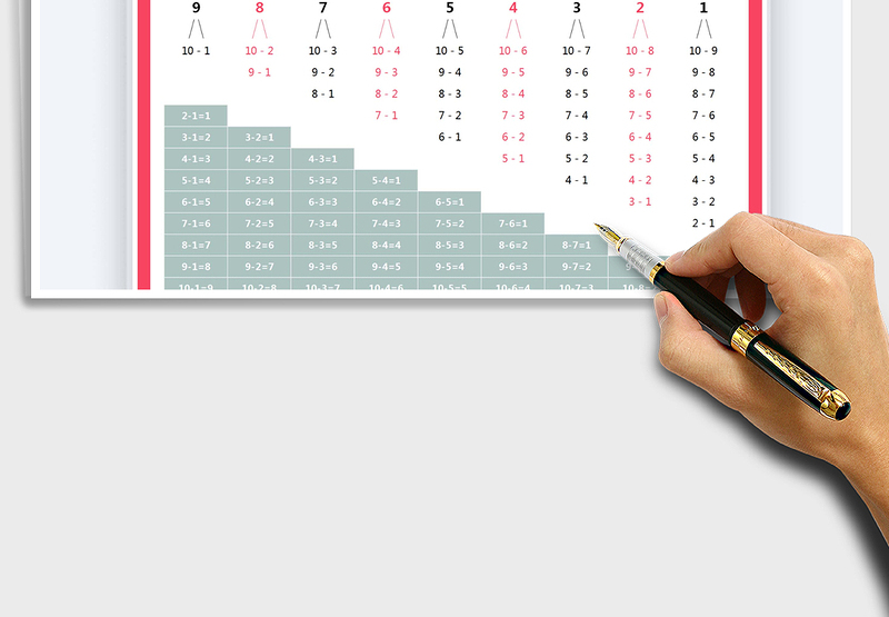 2021年10以内数的减法与分解