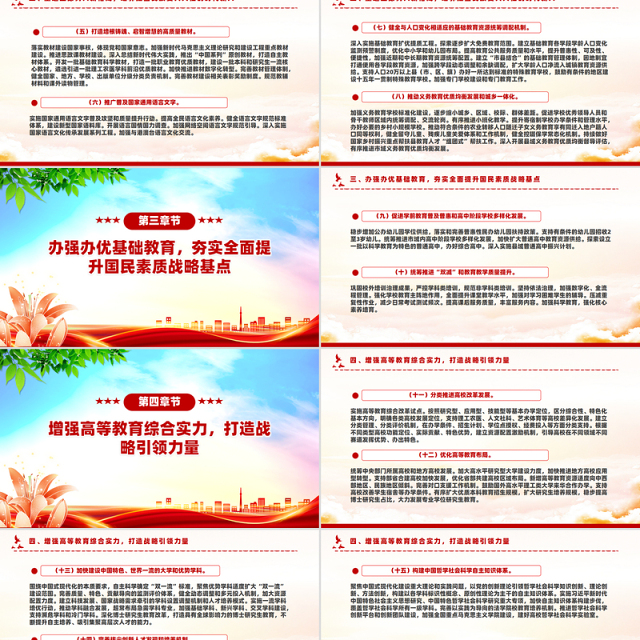 大气简洁《教育强国建设规划纲要(2024-2035年)》PPT课件