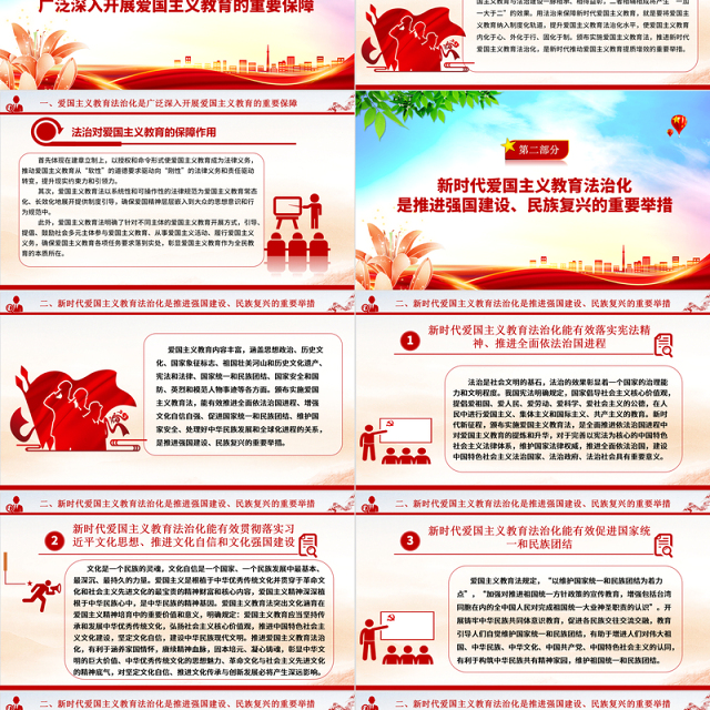 以法治化护航新时代爱国主义教育 ppt实用党建爱国主义思想教育党课