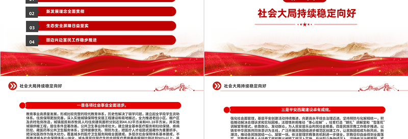 2024新时代党的治藏方略的历史性成就PPT精美大气西藏地区微党课