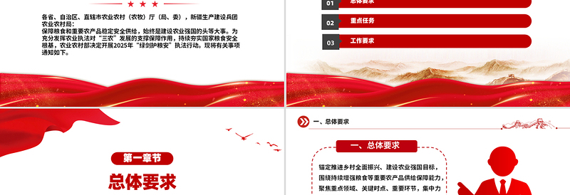 关于开展2025年“绿剑护粮安”执法行动的通知PPT课件