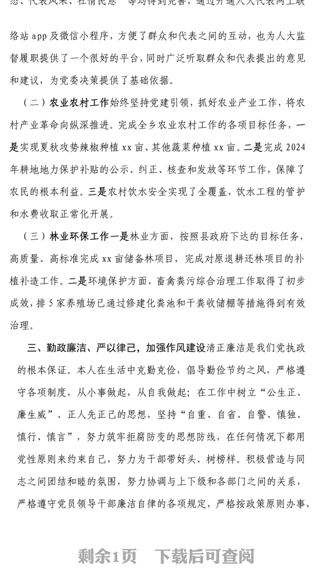 2024年度个人述职述廉报告 (2)