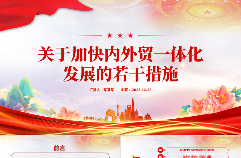 2023《关于加快内外贸一体化发展的若干措施》全文PPT课件