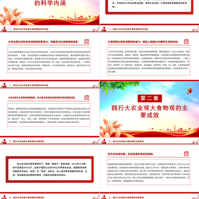2024坚持大农业观大食物观PPT大气简洁建设农业强国微党课