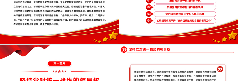 大气简洁延安时期加强党的全面领导的历史经验PPT党史学习辅导课件