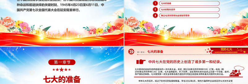 党的七大PPT2025纪念党的七大召开80周年党课课件