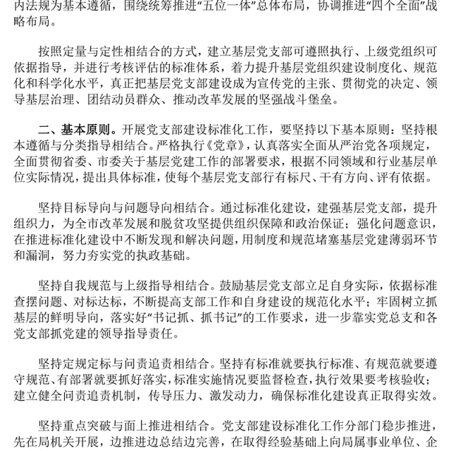 红色实用2023年党支部标准化规范化建设工作方案PPT(讲稿)